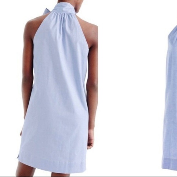 J. Crew Light Blue Bow Dress - Picture 3 of 4